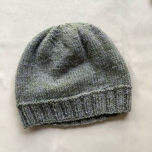 Mens large hand knit hat
